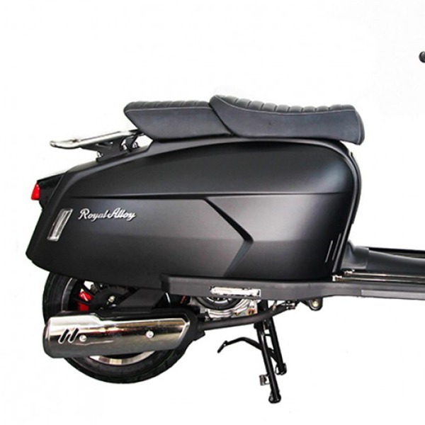 Royal Alloy Right Side Cover Matt Black